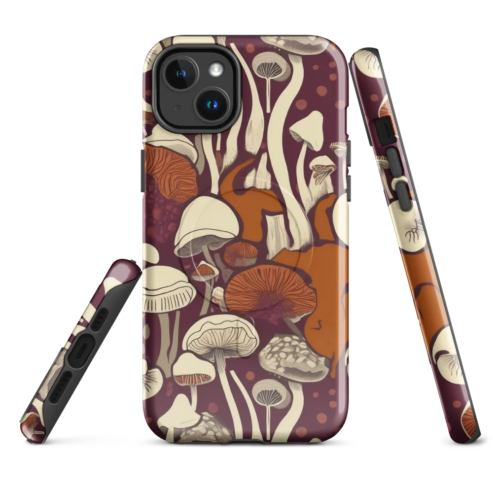 Mushroom Moonrise on MagSafe Tough Case for iPhone® — Front