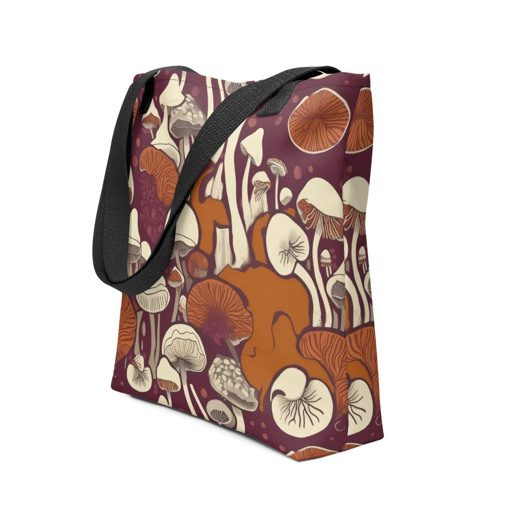 Mushroom Moonrise on Tote Bag — Front