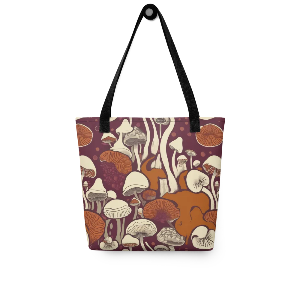 Mushroom Moonrise on Tote Bag — Front