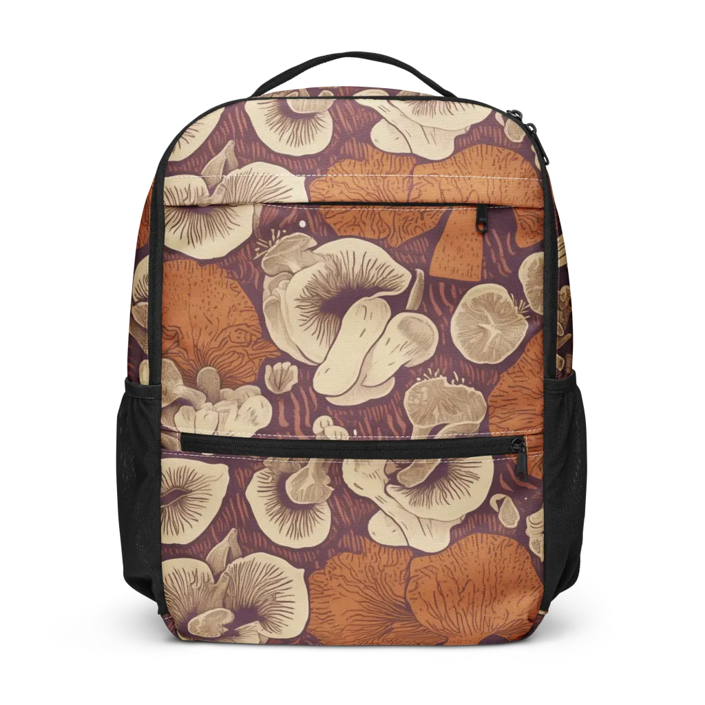 Mushroom Nocturne on Utility Backpack — Front