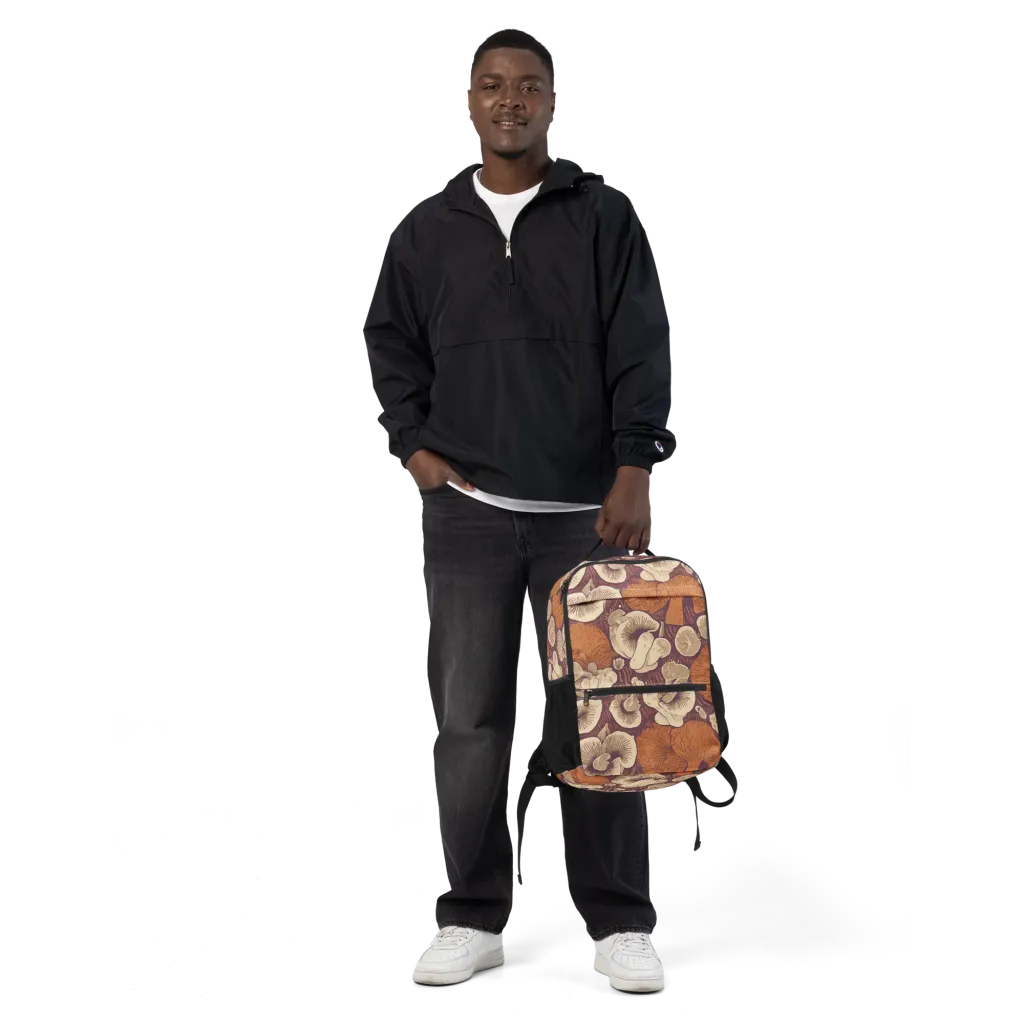 Mushroom Nocturne on Utility Backpack — Front