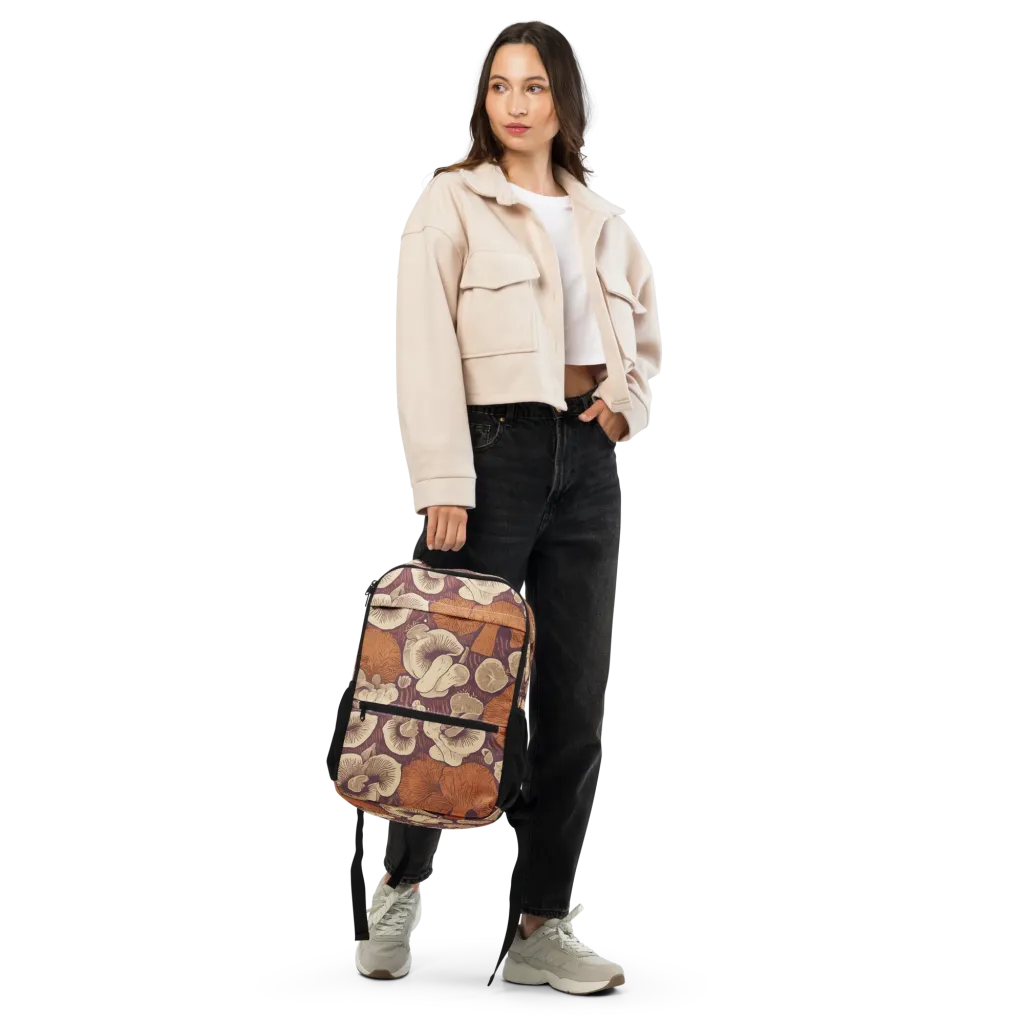 Mushroom Nocturne on Utility Backpack — Front