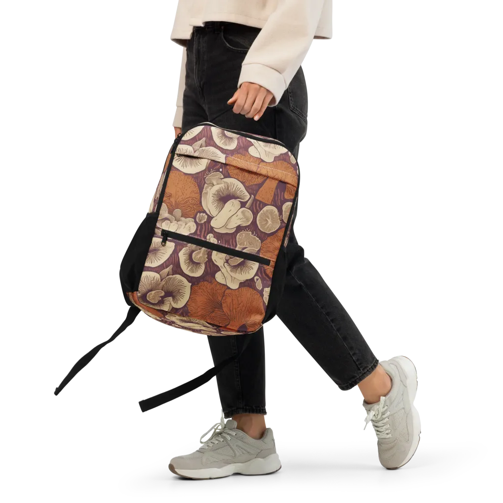 Mushroom Nocturne on Utility Backpack — Front