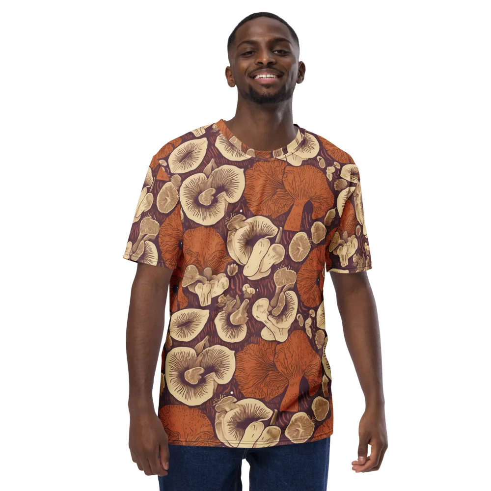 Mushroom Nocturne on Men's Crew Neck T-Shirt — Front