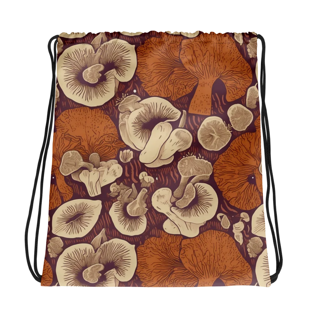 Mushroom Nocturne on Drawstring Bag — Photo