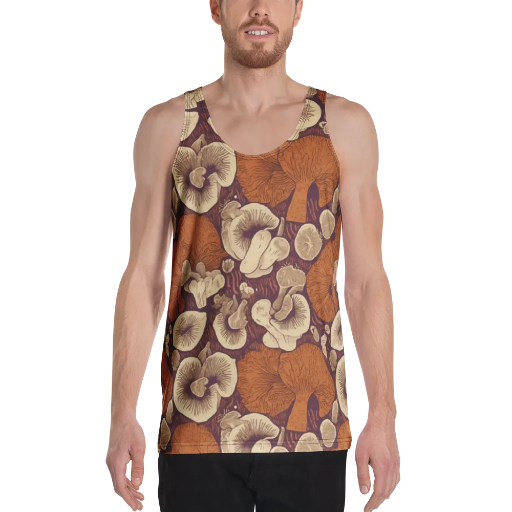 Mushroom Nocturne on Men's Tank Top — Front