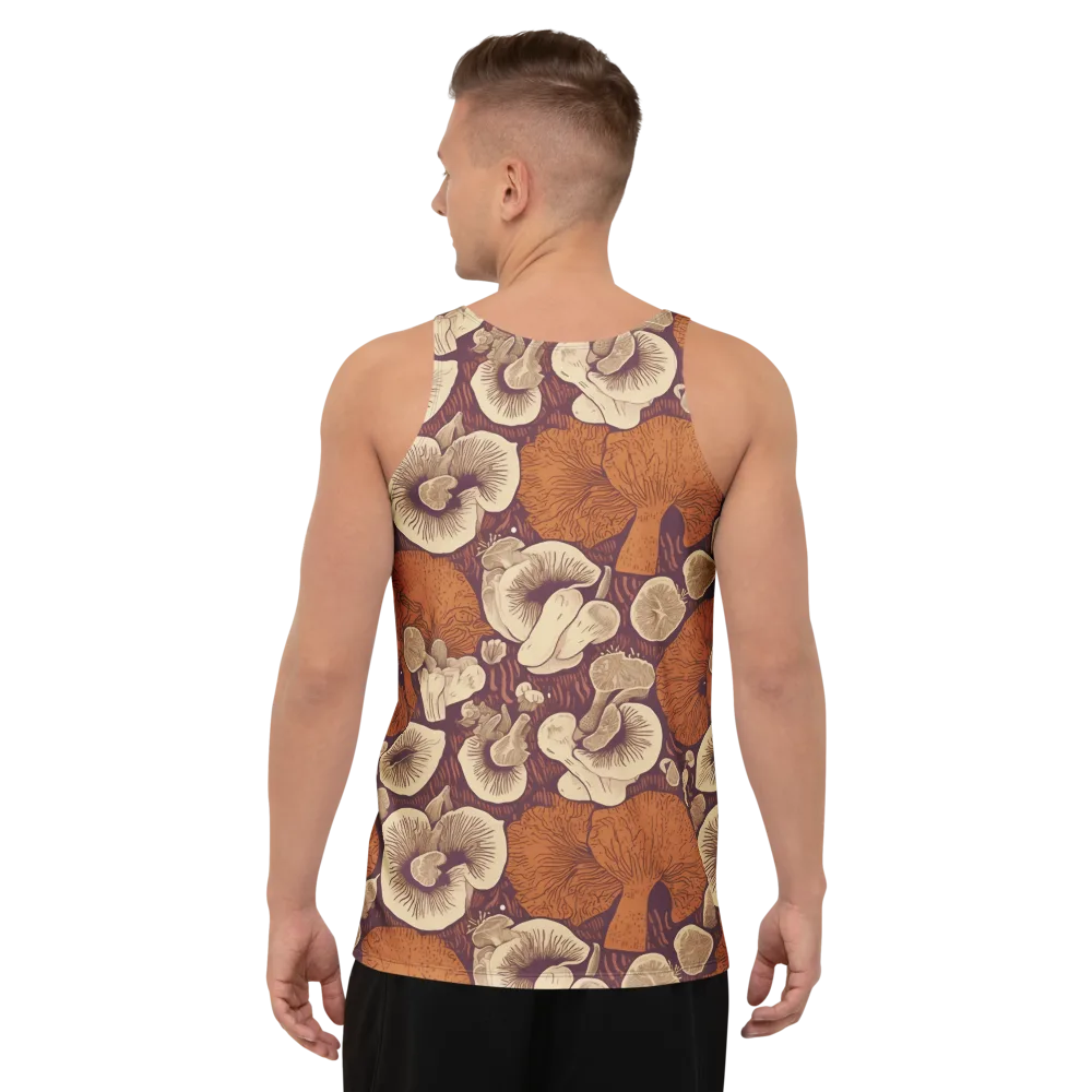 Mushroom Nocturne on Men's Tank Top — Back