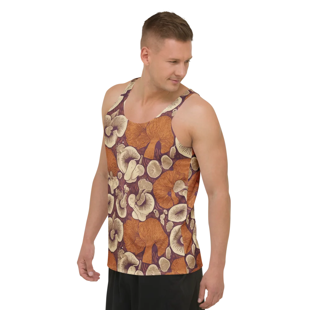 Mushroom Nocturne on Men's Tank Top — Left Front