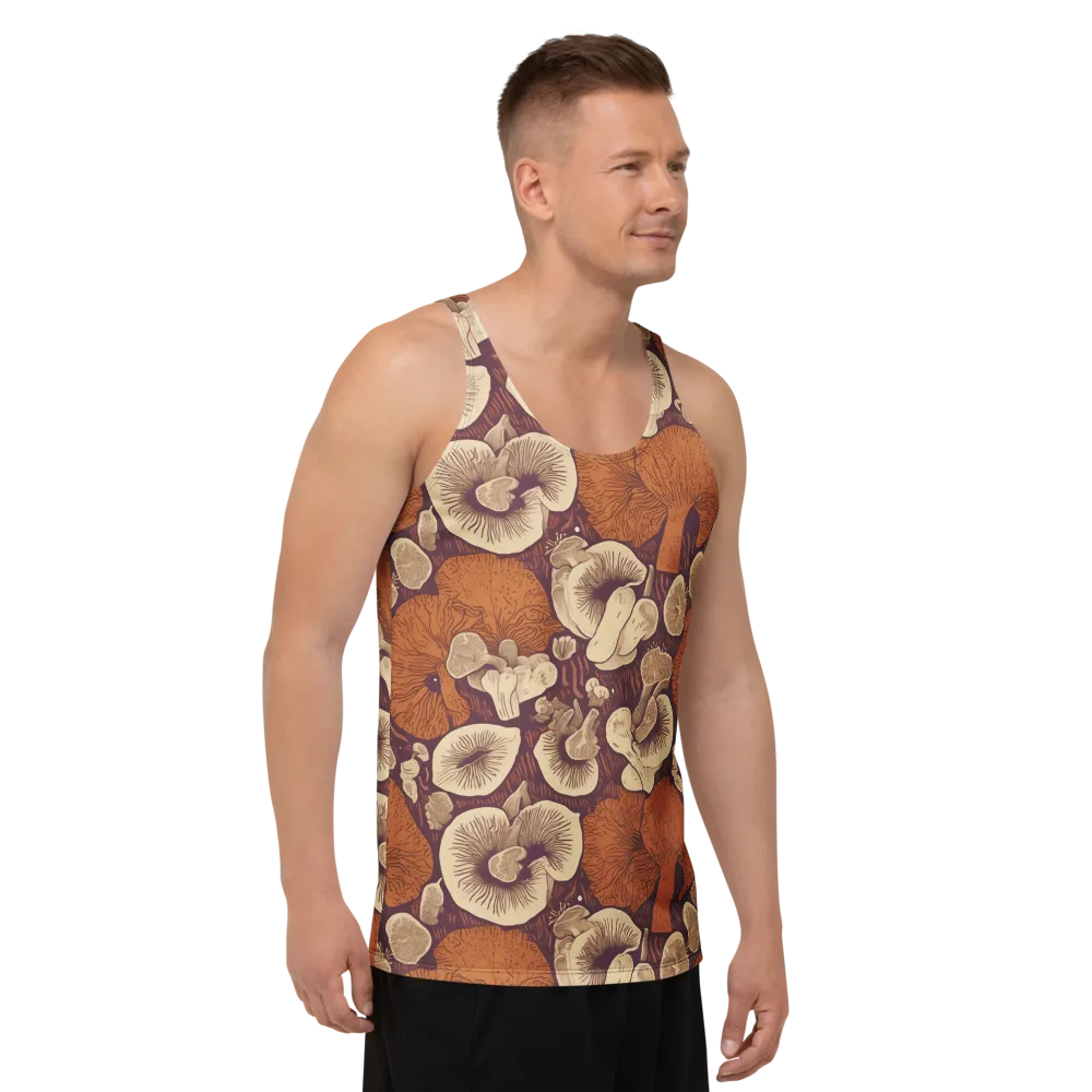 Mushroom Nocturne on Men's Tank Top — Right Front