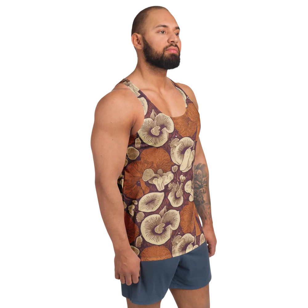 Mushroom Nocturne on Men's Tank Top — Right Front