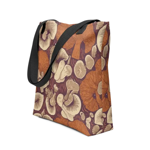 Mushroom Nocturne on a Tote Bag