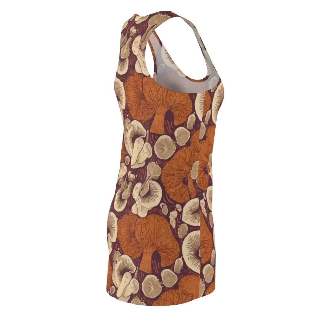 Mushroom Nocturne on Racerback Dress — Back Side