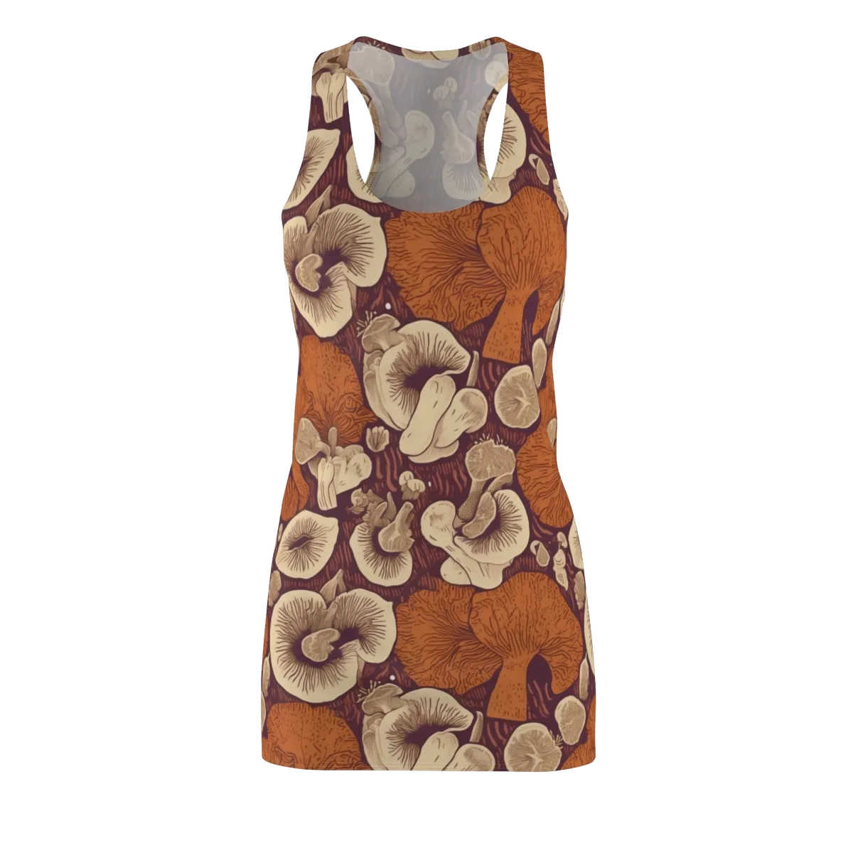 Mushroom Nocturne on Racerback Dress — Front