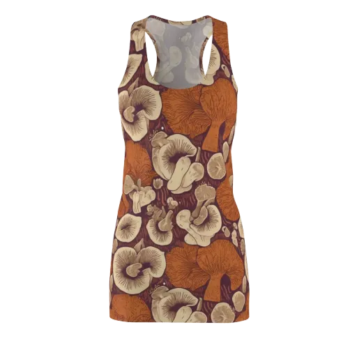Mushroom Nocturne on a Racerback Dress