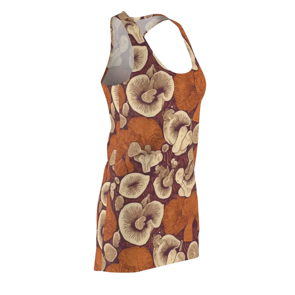 Mushroom Nocturne on Racerback Dress — Front Side