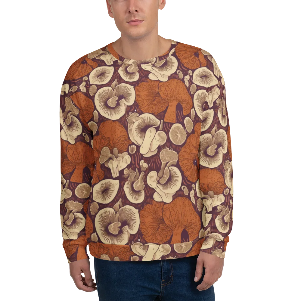 Mushroom Nocturne on Sweatshirt — Front