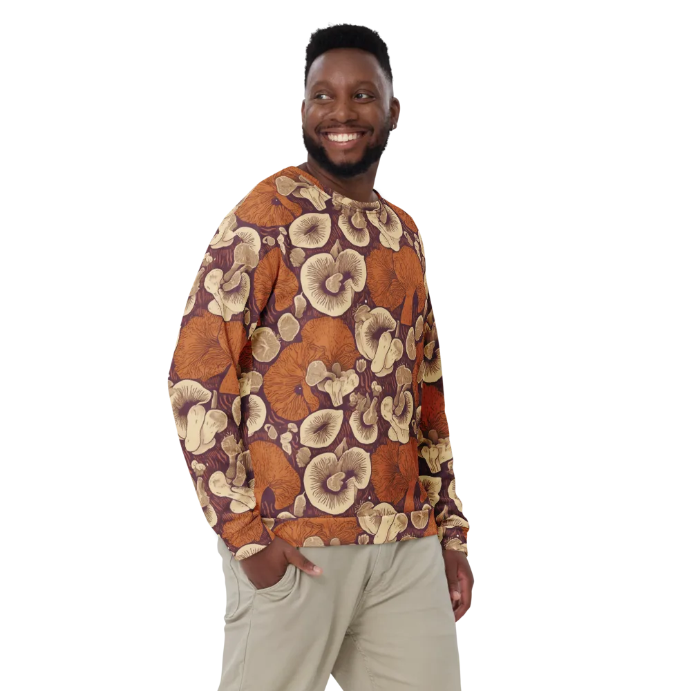 Mushroom Nocturne on Sweatshirt — Front