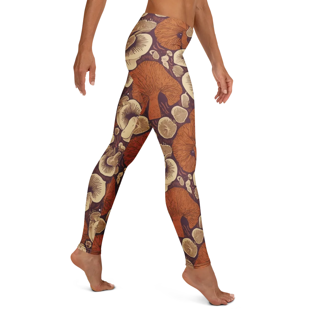 Mushroom Nocturne on Leggings — Right