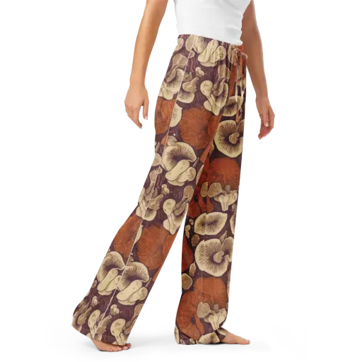 Mushroom Nocturne on a Women's Pajama Pants