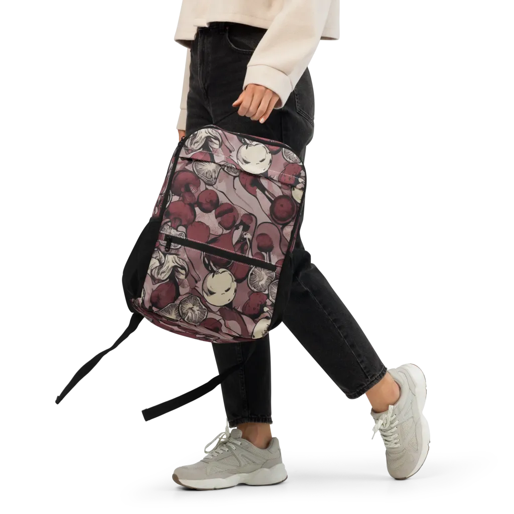 Pomegranate Nocturne on Utility Backpack — Front
