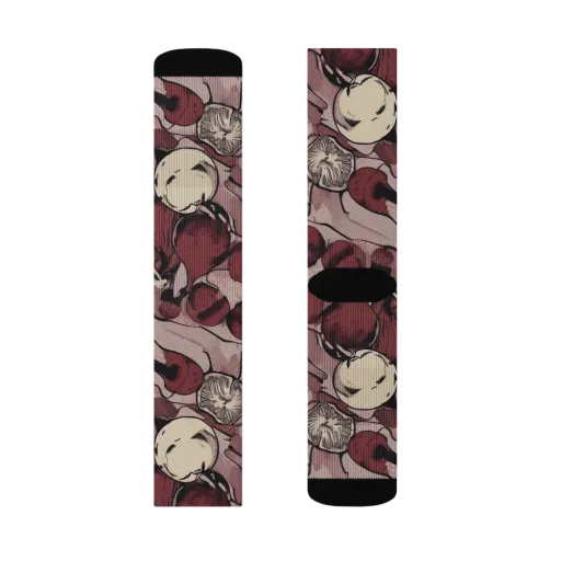 Pomegranate Nocturne on a Socks