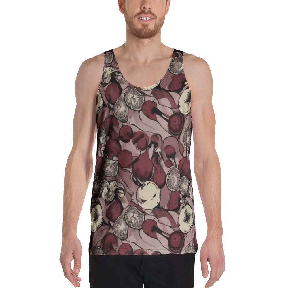 Pomegranate Nocturne on Men's Tank Top — Front