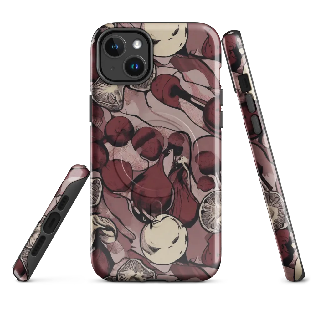 Pomegranate Nocturne on MagSafe Tough Case for iPhone® — Front