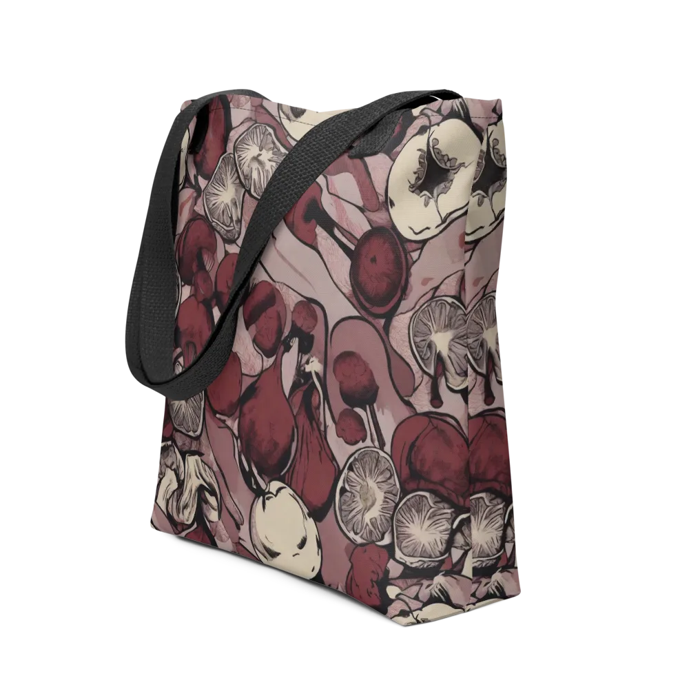 Pomegranate Nocturne on Tote Bag — Front