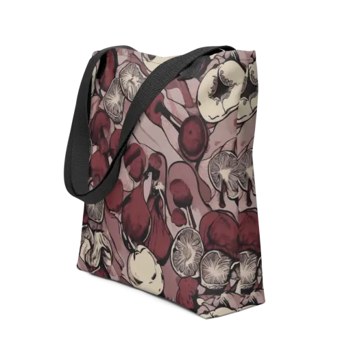 Pomegranate Nocturne on a Tote Bag