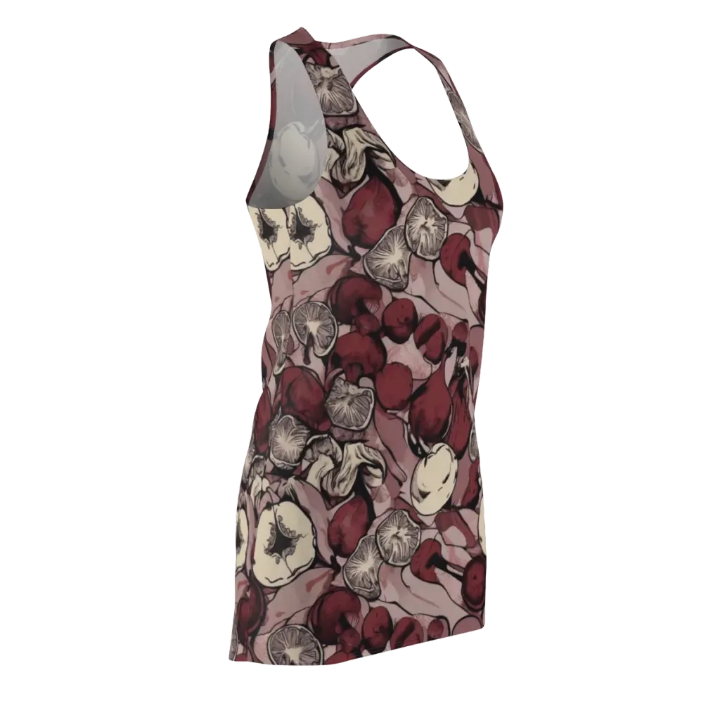 Pomegranate Nocturne on Racerback Dress — Front Side