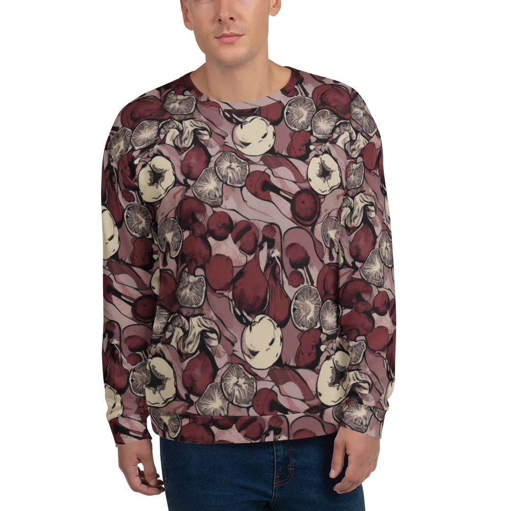 Pomegranate Nocturne on Sweatshirt — Front