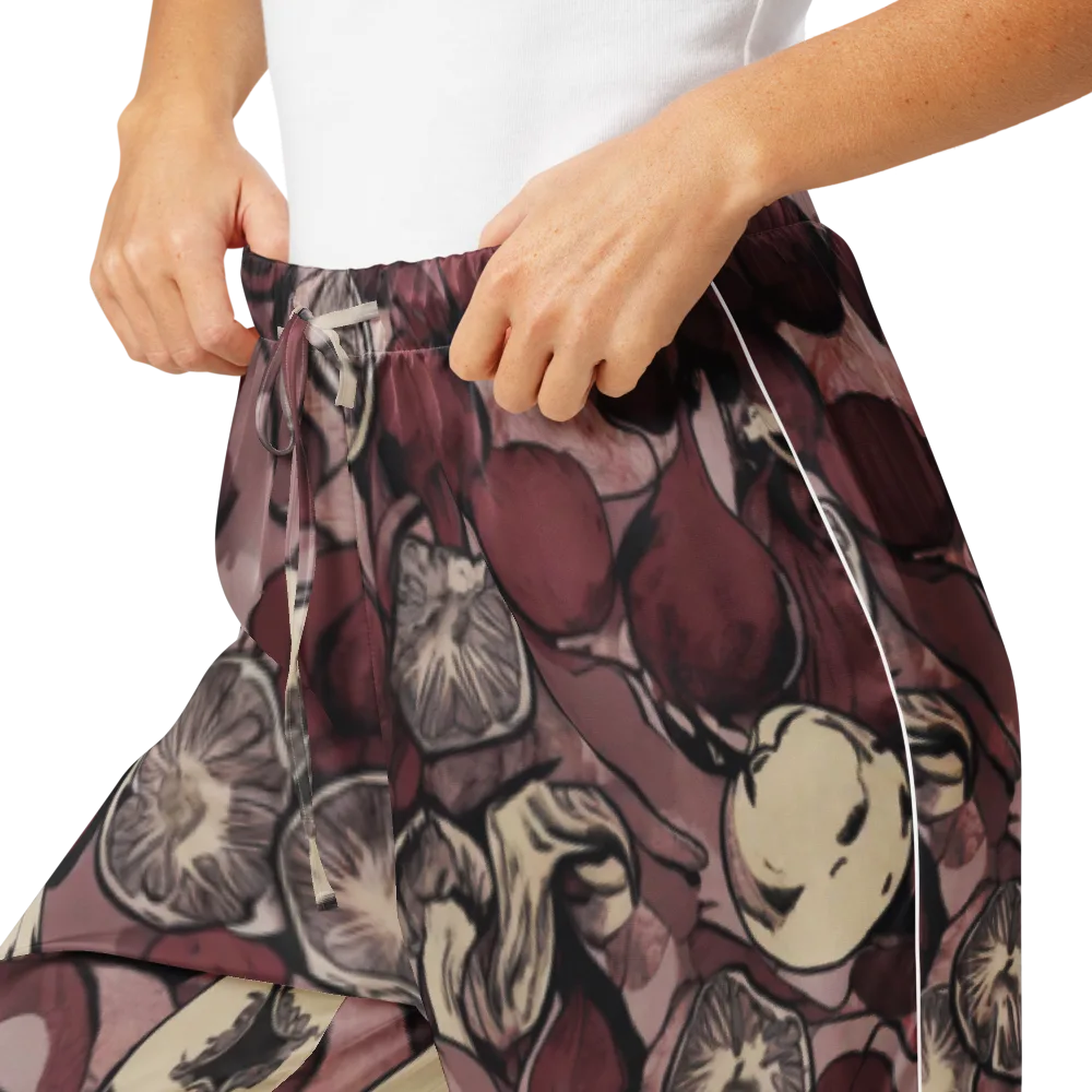 Pomegranate Nocturne on Women's Pajama Pants — Product details