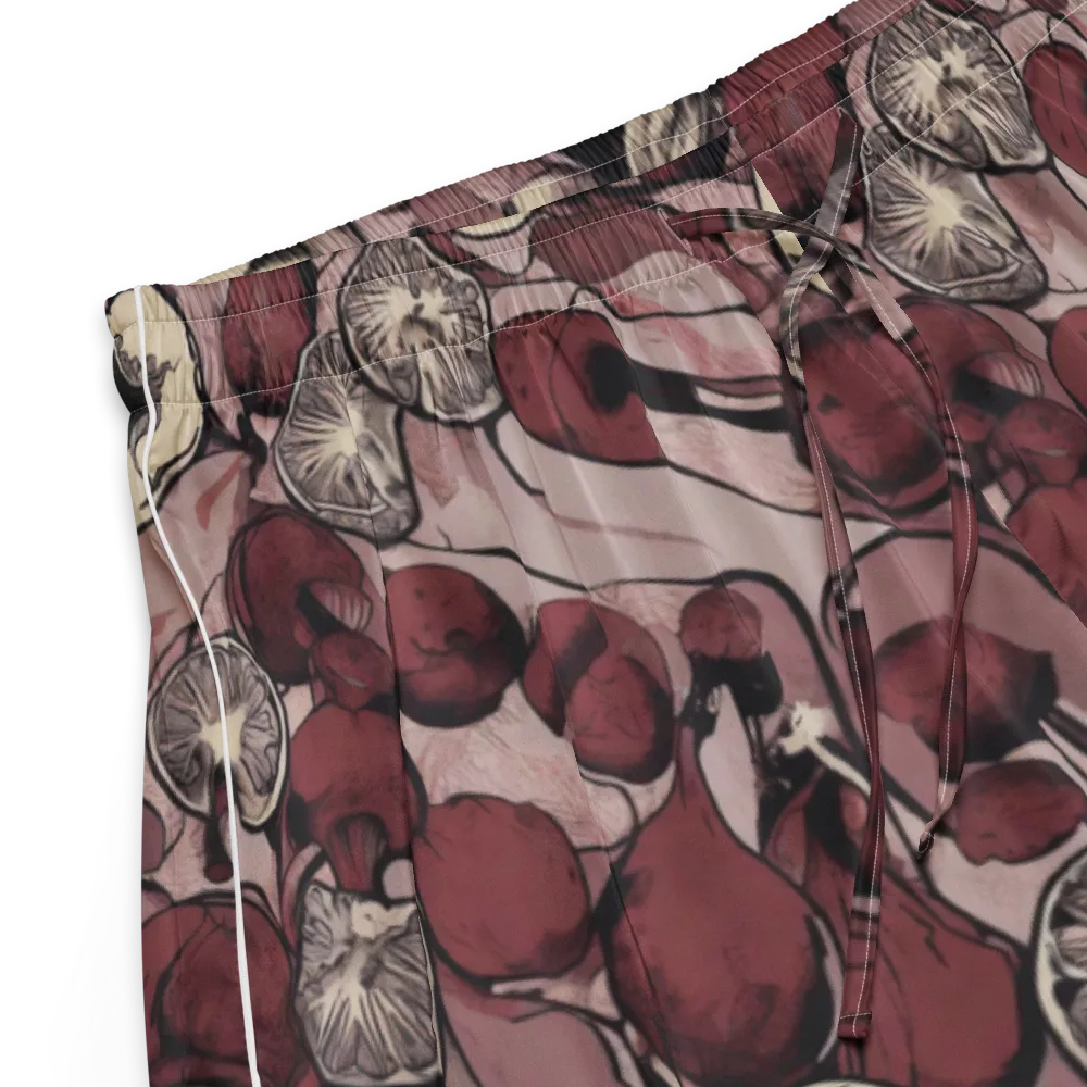 Pomegranate Nocturne on Women's Pajama Shorts — Product details