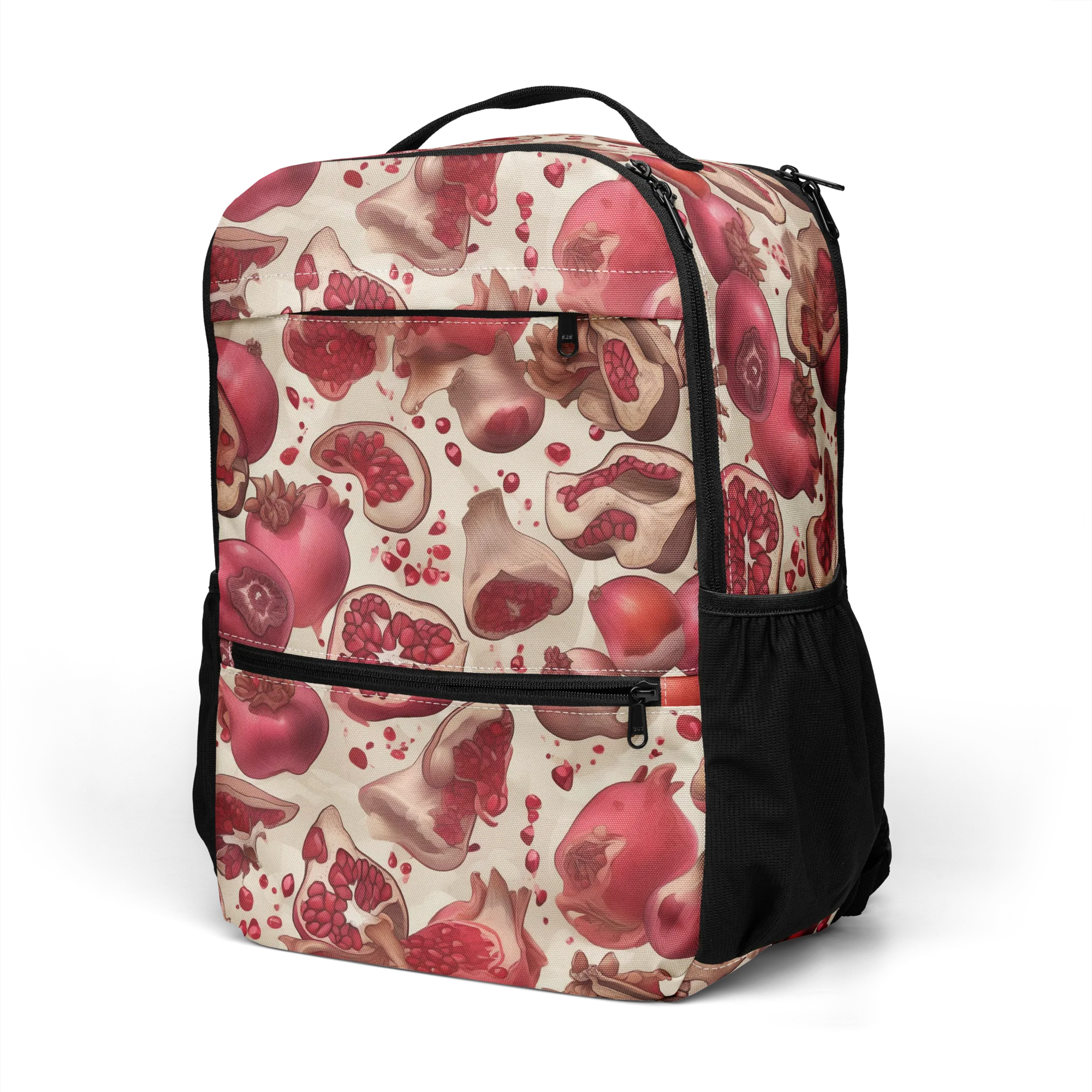 Pomegranate Atelier on Utility Backpack — Left Front