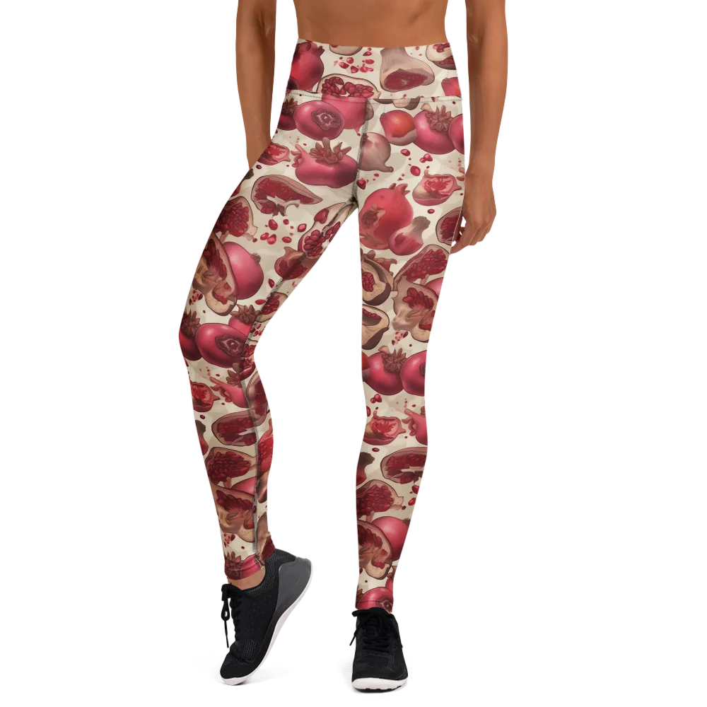 Pomegranate Atelier on Yoga Leggings — Front
