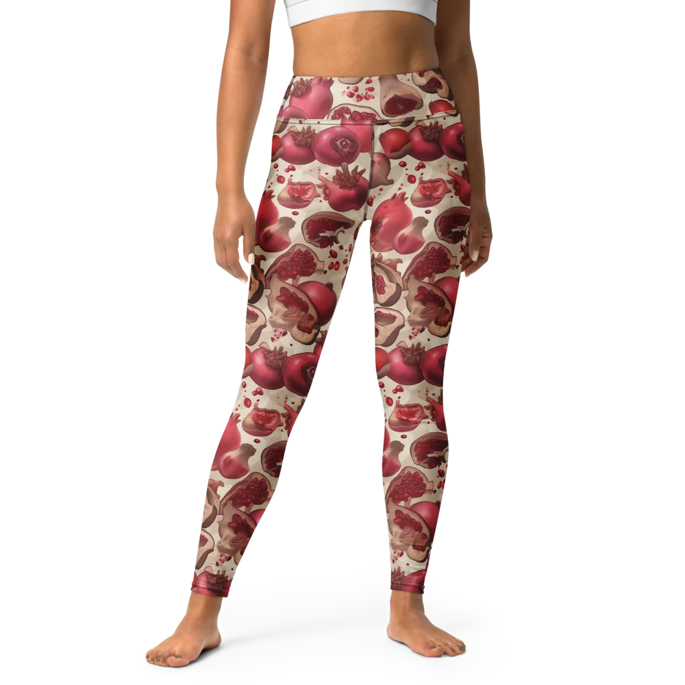 Pomegranate Atelier on Yoga Leggings — Front