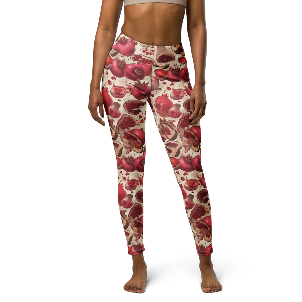 Pomegranate Atelier on Yoga Leggings — Front