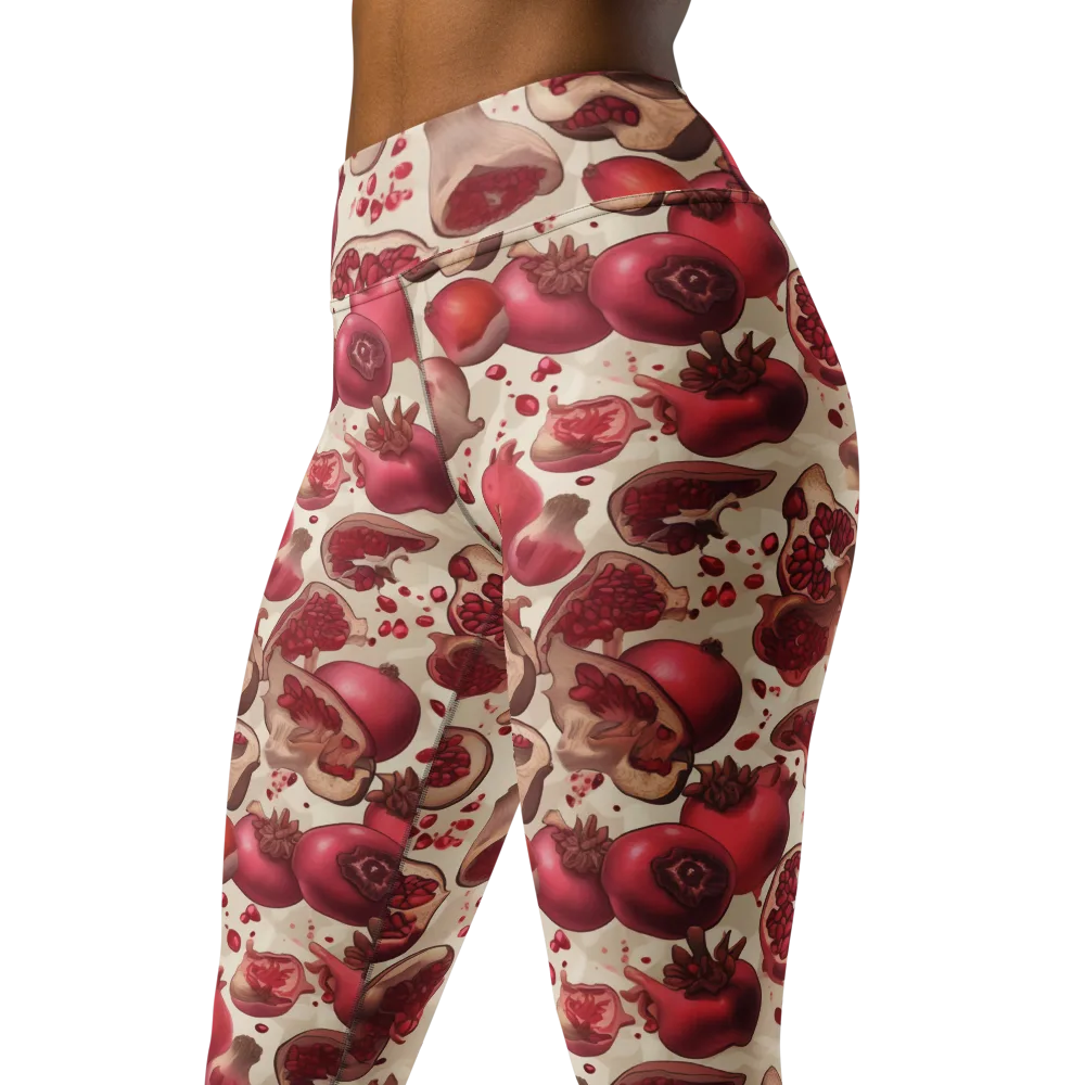 Pomegranate Atelier on Yoga Leggings — Left Front