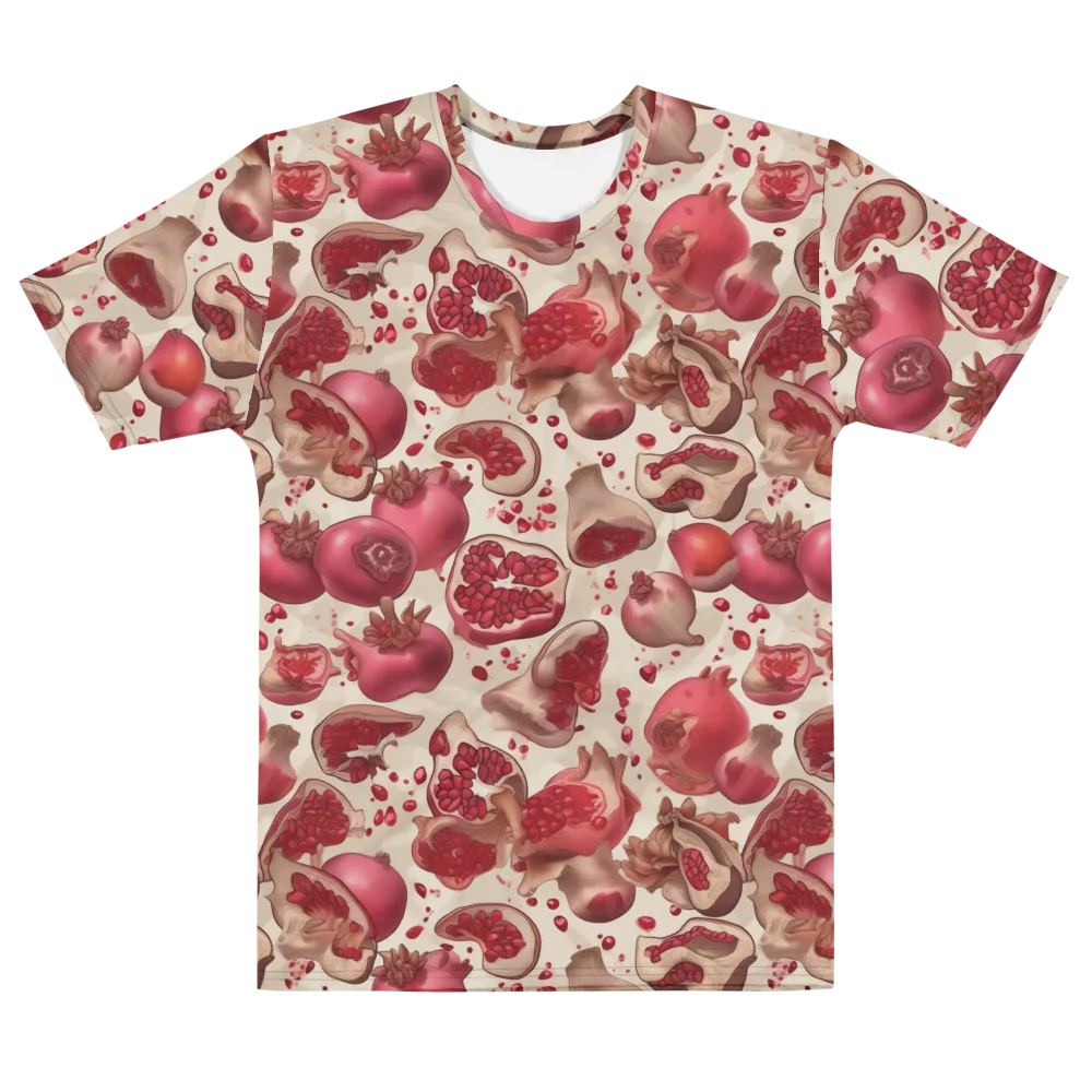 Pomegranate Atelier on Men's Cotton Crew Neck T-Shirt — Front