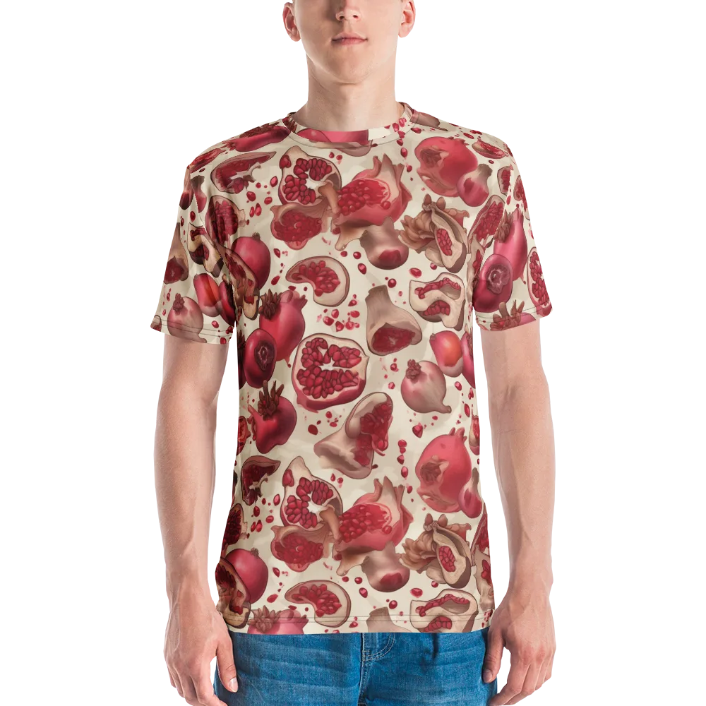 Pomegranate Atelier on Men's Crew Neck T-Shirt — Front