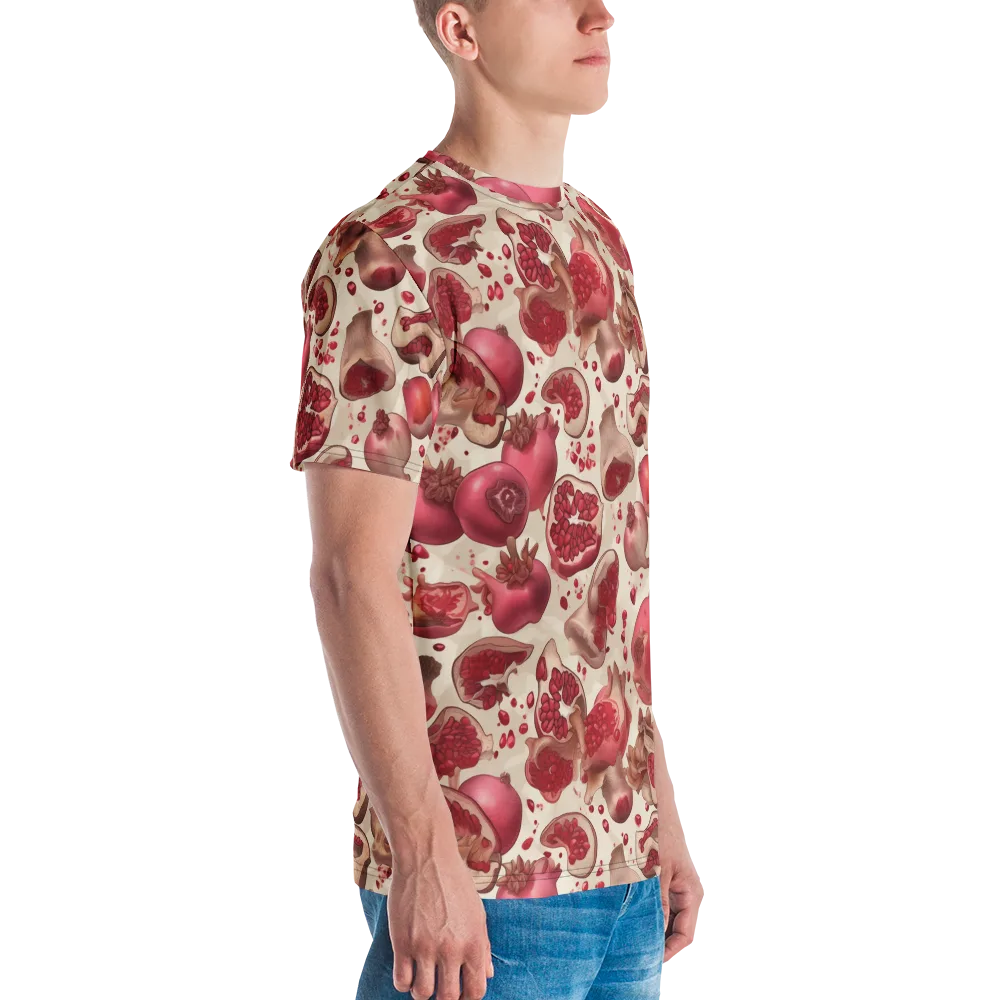 Pomegranate Atelier on Men's Crew Neck T-Shirt — Right