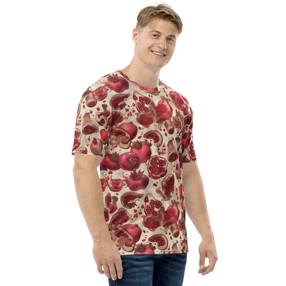 Pomegranate Atelier on Men's Crew Neck T-Shirt — Right