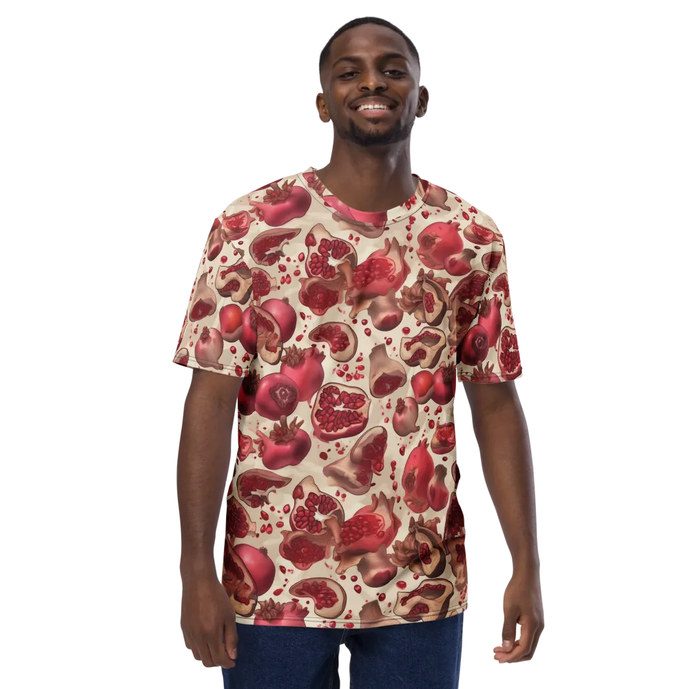 Pomegranate Atelier on Men's Crew Neck T-Shirt — Front