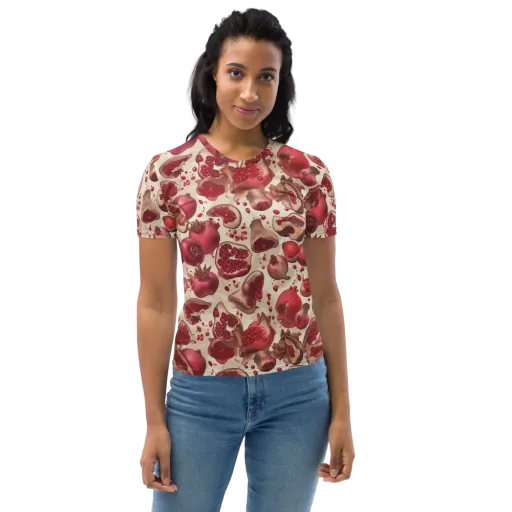 Pomegranate Atelier on a Women's Crew Neck T-Shirt