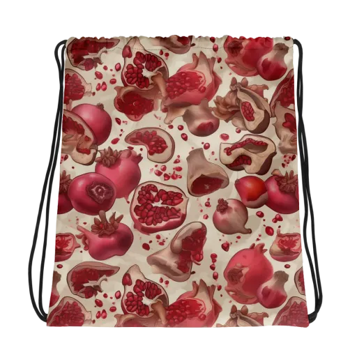 Pomegranate Atelier on a Drawstring Bag