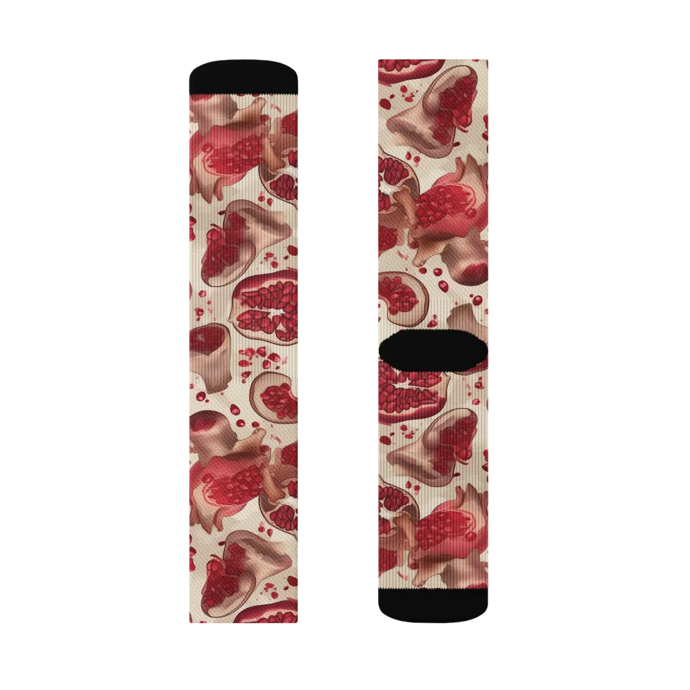 Pomegranate Atelier on Socks — Right Sock