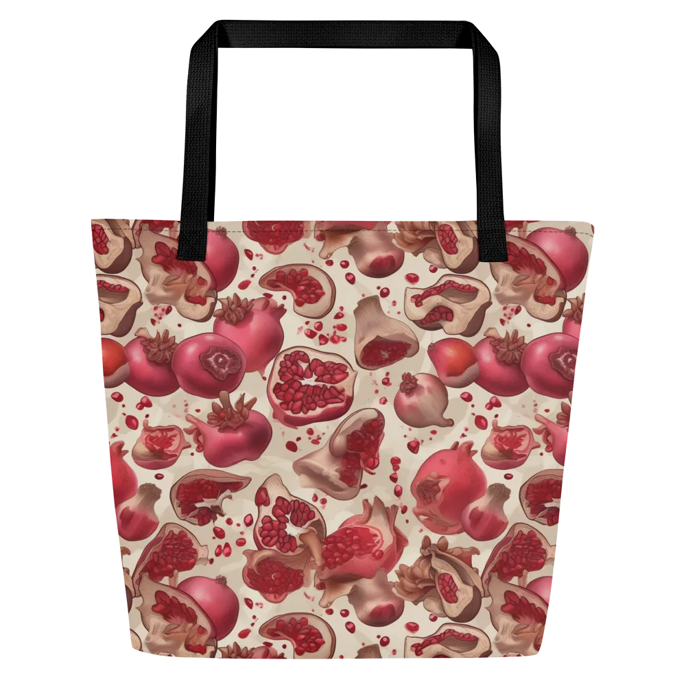 Pomegranate Atelier on Large Tote Bag W/ Pocket — Front