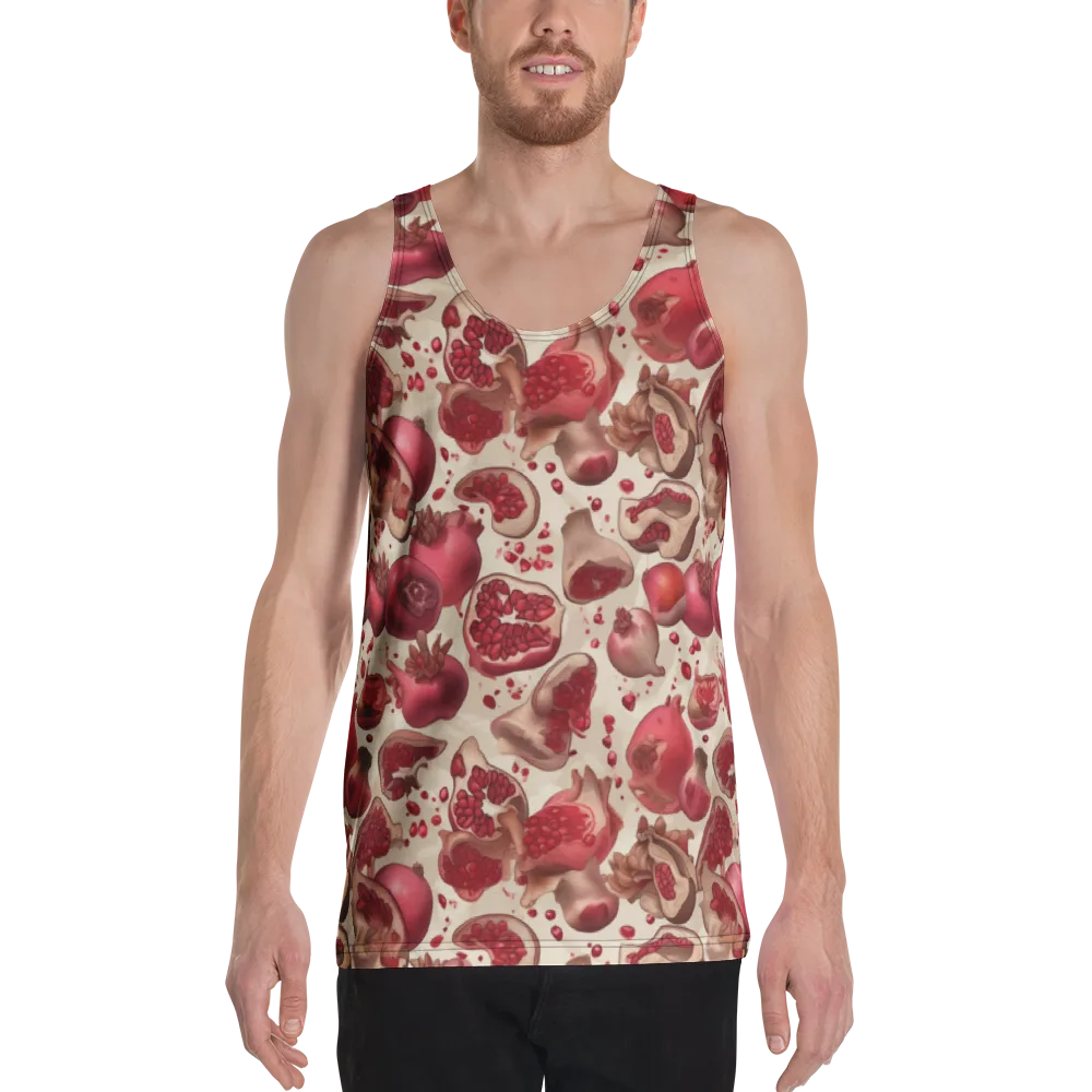 Pomegranate Atelier on Men's Tank Top — Front