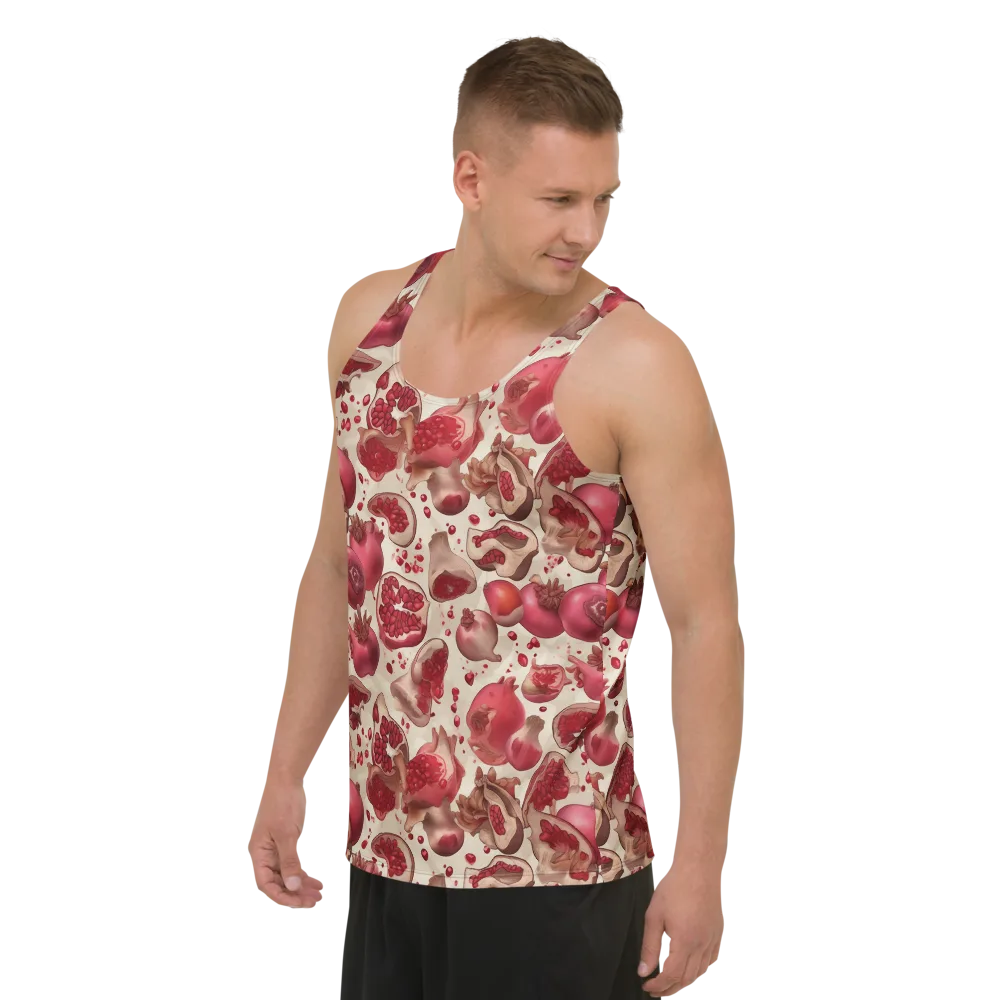 Pomegranate Atelier on Men's Tank Top — Left Front