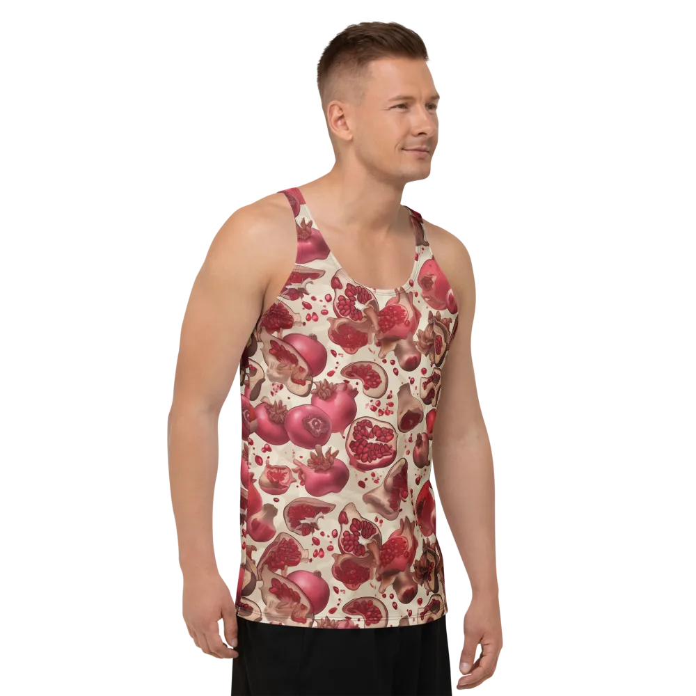 Pomegranate Atelier on Men's Tank Top — Right Front